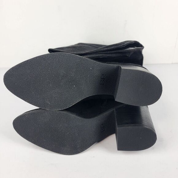 BP. Luke Over The Knee Tall Boots Black Faux Suede Size 6M - Picture 15 of 16